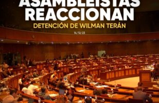 Asambleístas reacciona ante detención de Wilman Terán en el caso Metástasis
